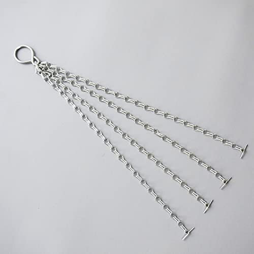 Stock 3x Easy Fill Spare Replacement 4 Strand Chains For 14 Hanging Basket Hanging Planter Basket Indoor Outdoor Flower Pots, Plant Containers with Drainage Hole, Plant Pot for Hanging Plants