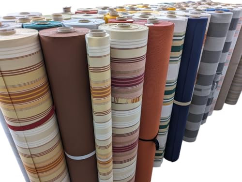 TENDEEVOLUTION Telo per Tende da Sole di Ricambio su Misura Tempotest Parà, Misure e Colori Personalizzabili. Telo Per Tende Esterne Da Sole completo di rinforzi e gommino di fissaggio