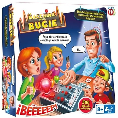 PLAY FUN BY IMC TOYS Truth Detector, Macchina delle Bugie - Gioco da Tavolo per Bambini da 8 Anni, Lingua ITALIANA