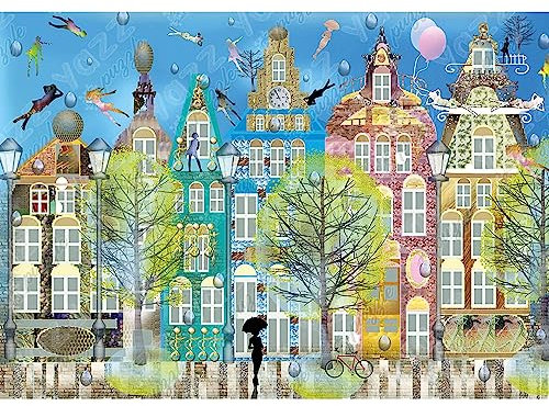 Pussel 1 000 bitar: Belgisk stad