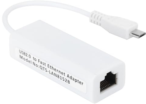 Micro USB till RJ45 Ethernet Adapter, USB 2.0 Nätverksadapter, Kabelansluten LAN Adapter för 1,3/W Moderkort