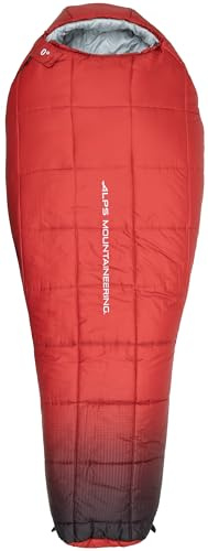 ALPS Mountaineering Vibe 0° Mummy Sleeping Bag, Long - Ruby