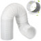 Abluftschlauch Klimagerät mit Adapter,Schlauch Klimaanlage Ø150mm Länge 150cm,Klimaanlage Schlauch,Klimaanlage Verlängerungsschlauch,Abluft für Klimaanlagen,Wäschetrockner, Abzugshaube Trocknerzubehör