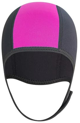 DONGKER Cappuccio da Sub, Cappello da Muta in Neoprene, Cappuccio per Nuoto con Cinturini Regolabili per Il Mento per Uomo e Donna, Canottaggio, Kayak, Vela, Sport Acquatici
