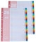 AMO HERMOSO 2er 26-Teiliges A-Z Register Trennblätter für Ordner A4, PP Plastik Registerblätter 1-26 für Schule, Büro