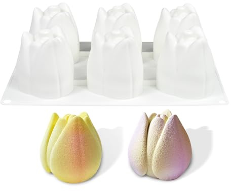 Moldes de silicona para hornear pastel de mousse, moldes de silicona 3D para pasteles, molde de postre francés para pasteles, helados, taza de café