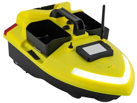 YUMIONB GPS Fishing Bait Boat, Long Duration(4H) 1640.42FT RC Boats Electric Fishing Drone with Bait Release RC Bait Boat Drone for Fishing Bait Drop with Carrying Bag for Hook Delivery, Nesting