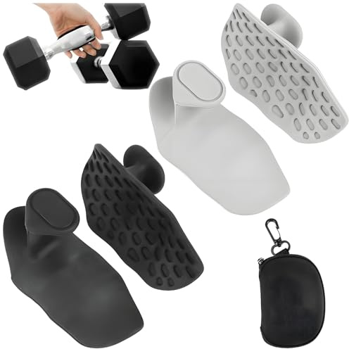 Persiiious 2 par halkfria gymhandtag, halkfria fitnesshandskar, för att undvika förhårdnader under styrketräning, halkfria silikongym, för hantellyftning, gymnastik, crosträning, pull-up