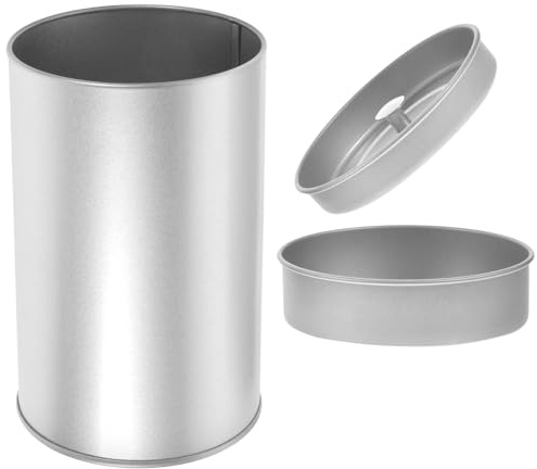 Toyvian Barattolo per tè Sfuso in Latta Coperchio Ermetico, Contenitore Portatile Piccolo per Conservazione Alimenti, Organizer Cucina per tè, Chicchi e Caramelle, Uso Domestico e Viaggio