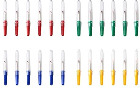 EUQWOSDD 24 PCS Sewing Seam Rippers, Multicolor Thread Stitch Unpicker Tools with Ergonomic Handle, Quick Seam & Hem Remover Kit for DIY Sewing Crafting Clothing Alterations