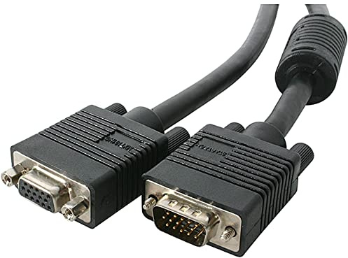 StarTech.com Cavo di prolunga per monitor VGA coassiale ad alta risoluzione da 1,8 m - Cavo di prolunga VGA HD15 M/F da 1,8 m (MXT101HQ)