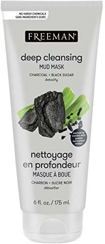 Freeman Beauty Feeling Beautiful Detoxifying Charcoal & Black Sugar Mud Mask Full Size Tube 175ml