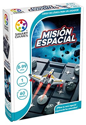 Smart Games - Misión Espacial | Rompecabezas Niños Y Rompecabezas Adultos | Juegos Educativos Niños 8 Años O Más | Juegos Infantiles Con 60 Desafíos