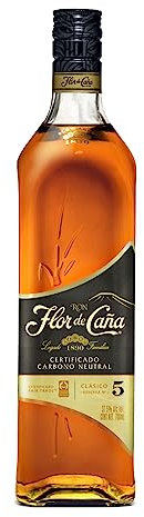 Ron Flor de Caña 5 años, 1 botella 70 cl