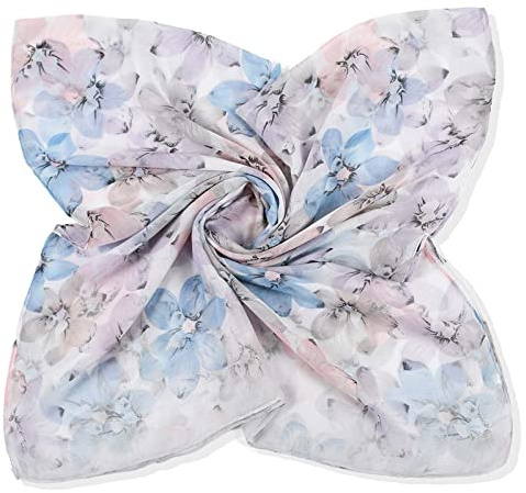 Blingko Femme Foulards,Mûrier Coloré Mode écharpe Printemps Longue Grande Foulard en Soie Chiffon Souple Confortable Foulard en Soie Fine