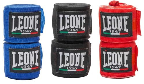LEONE 1947 Vendajes, Negro/Rojo/Azul, 350 cm