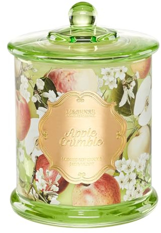 M&SENSE Äppelkräm-doftljus - Kraftig hemdoft i soja (360g, 75h) Inflyttningspresent