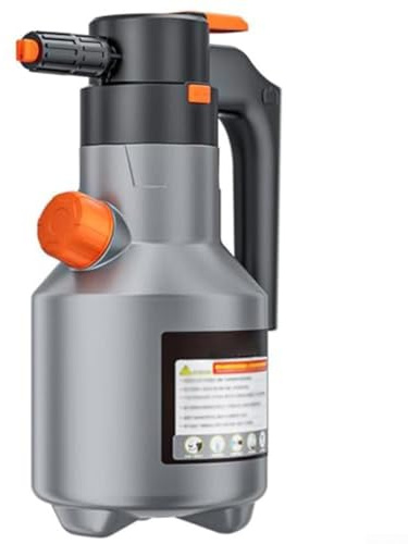 HEBEOT Spruzzatore elettrico portatile a schiuma per lavaggio auto ricaricabile pentola pressurizzata liquido per lavaggio auto pneumatico per varie soluzioni di pulizia 20 * 30 cm (grigio)