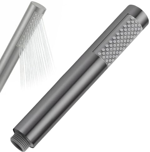 Edelstahl Stabhandbrause Wassersparende Duschkopf - Universal Handbrause für Badezimmer, Hochdruck Wassersparend Sparduschkopf mit 67 Anti-Kalk Düsen Duschbrause, Toiletten Wandmontage Badezimmer