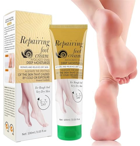 Crema Reparadora Talones Agrietados, Crema Hidratante para Pies, Hidratación, Repara y Previene Grietas en los Talones, Eliminador de Callos y Suaviza - Hidratante para Pies