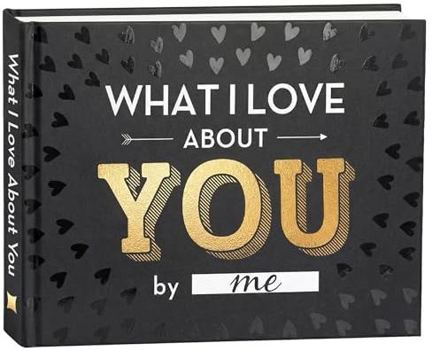 What I Love about You Book - Valentines Day Gifts for Him, Her - Fill-in-the-Blank Book for Men, Boyfriend, Husband, Women, Girlfriend, Wife, Him, Her - Couples Gifts for Anniversary, Christmas & More