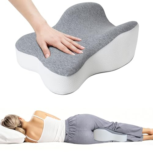 Kniekissen für Seitenschläfer, Orthopädisches Bein-Kissen für eine optimale Schlafhaltung, Ergonomisches Beinkissen mit Extra-Langem Design, Memory Schaum&Waschbarer Bezug für Steigert Schlafkomfort