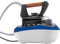 DGBAVARIA Ferro da Stiro con Caldaia a Pressione Piastra in Alluminio Vapore continuo, Serbatoio 850ml Potenza 2300W, Doppio Tasto di accensione Tappo di Sicurezza, blu