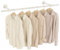 Yawinhe Wall Mount Removable Clothes Rack, 112cm Space Saving Hanger, Industrial, Heavy Duty Detachable Wardrobe Rail for Bedroom, Livingroom Storage, White, 1-Pack