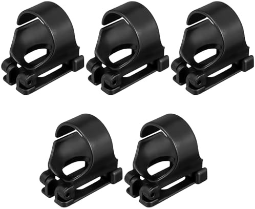 Ieron Paquete de 5 Clips para Snorkel Negro Clip Universal para Soporte de Snorkel Clip de Tubo de Aire de Alto Rendimiento Retenedor de Snorkel para Equipo de Buceo y Snorkel