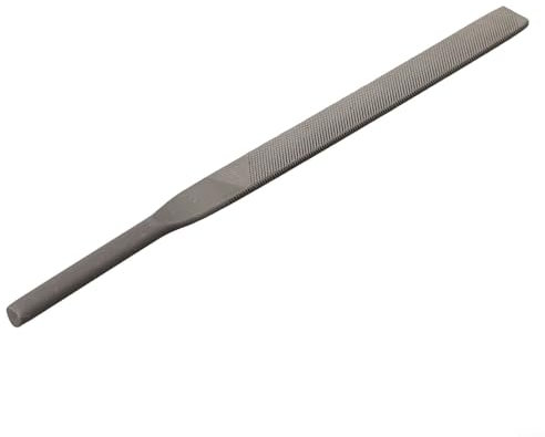 Lima pneumatica per ingegneri, 5 x 140 mm, denti medi per sbavare e intagliare su vetro, metallo e pietra, con struttura a denti medi (lima piatta)