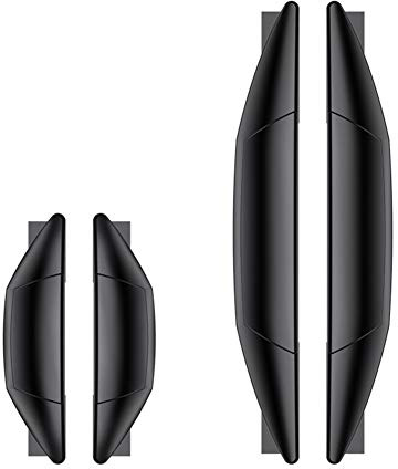 Autotür Kantenschutz, 4er Set Türkantenschoner Autotür zum Aufstecken Türkantenschutz Stoßschutz Aufkleber PVC Türkantenschutz Weiß Schwarz Transparent für Autotür Anti-Kratz Aufkleber Universal