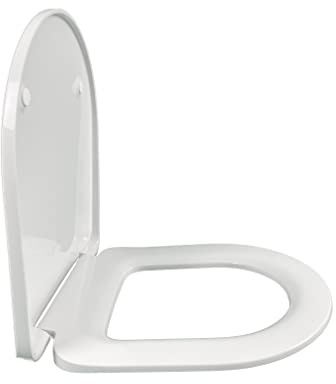 Asiento Jacob Delafon - Serenity E22865-00 / Thermodur extra-plano con bisagras metálicas inoxidables. Compatible con inodoros Serenity. Color blanco.