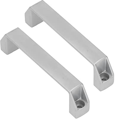 2 St Dörrhandtag Drag 180 Mm Hålavstånd Dörrhandtag Stång Möbelhandtag Aluminiumlegering Skåpdrag för Skåpdörrar(Silver)