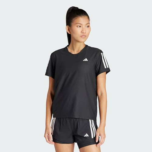 adidas Femme Own The Run Base Tee, Black/Reflective, M