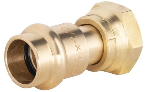 Raccordo in rame a pressare Ø16 - femmina dado libero 1/2 per tubi in rame |Connessione resistente e durevole | Ideale per acqua potabile, riscaldamento e climatizzazione | QUICK PLOMBERIE