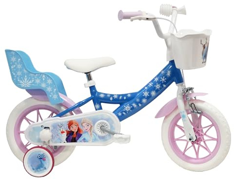 TECNOBIKE SHOP - VENDITA ACCESSORI GIOCATTOLI Bicicleta para Niña Bicicleta Denver Albri Frozen - Talla 12 pulgadas
