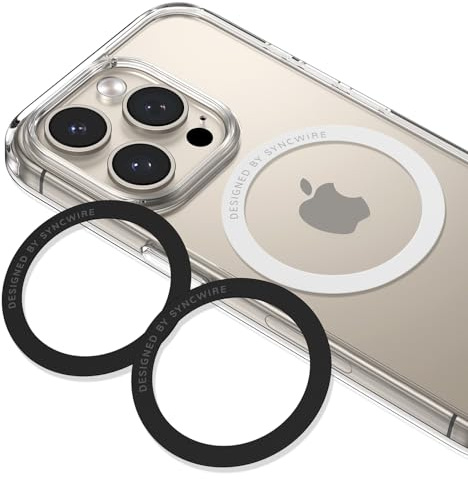 Syncwire Magnetring Magnetic Sticker Kompatibel mit MagSafe Ring,Universal Wireless Magnetic Charger Magnetring für MagSafe,Magnetring für Alle Smartphones