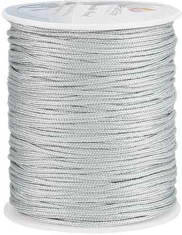 PH PandaHall 1,5 mm Nylonschnur, 91,4 m Rollo-Ersatzschnur, Windspielschnur, geflochtene Lift-Schattenschnur für Fenster, römische Rollen, Reparatur, Gartenarbeit, Pflanzen, Perlenschnur für