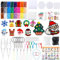 8300 Stück Bügelperlen Set - 24 Farben 5mm Weihnachten Steckperlen Mit Platten, Bügelpapier, 20 Muster, 41 Zubehör - Weihnachtsdeko Basteln Für Kinder