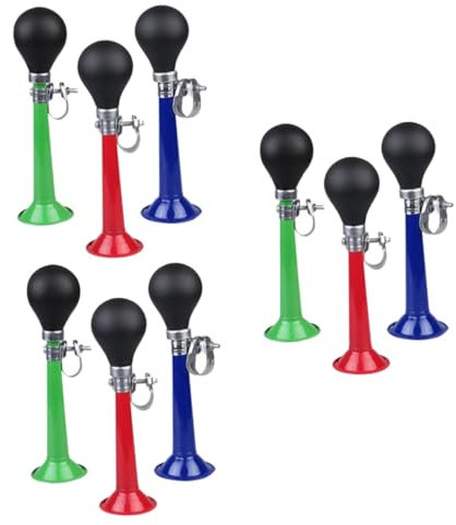 VANZACK 9stücke Teiliges Fahrradschellen Für Mountainbike Handgriff Fahrradglocken Rot Blau Und Grün Tragbar Und Langlebig Klingel Für Mädchen Und Erwachsene