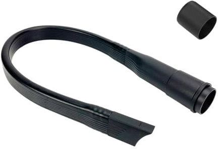 Anlising Suceur Plat Flexible, 62CM Embout Suceur Flexible avec Raccord de 35/32MM, Buse Universelle Clipsable, Suceur Aspirateur Universel, pour Nettoyer Sous les Meubles, Sièges de Voiture (Noir)