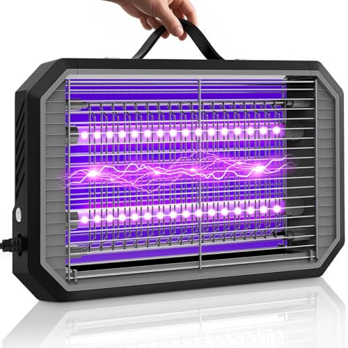 WUEAOA Tue Mouche Électrique 2 * 5W UVA-LEDs‌ Montage Mural, Lampe Anti Moustique Intérieur, Destructeur d'insectes Anti Insectes Volants, Moustiques, Guêpes, Moucherons, sans Produits Chimiques