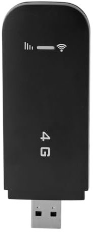 4G LTE Wifi Mobile Hotspot Router, 10 usuarios WiFi portátil Hotspot, WPA WPA2 Wifi -codificación 4G LTE USB -dongle con ranura para tarjeta SIM, para PC portátil teléfono (BLACK)