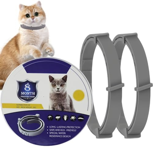 2 Pack Collar for Cats,Cat Collar,Cat Collar to Prevent,Safe Waterproof Adjustable Cat Collars,Containing Natural Essential Oils,Small Dog Collar,Dog Col/lar Small D/og,Puppy Do/g Colla/r