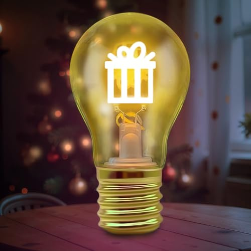 Fancysky Vintage Lampada da Tavolo a Forma di Lampadina Regolabile,Lampadina Senza Fili USB da Tavolo,Lampada da Comodino,Adatta come Regalo, Decorazione per Feste, Luce d'Atmosfera (Regalo)
