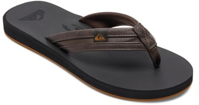 Quiksilver Carver Squish Sandals, Sandalia Hombre, Negro (Brown/Black), 45 EU