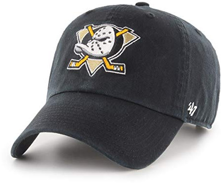 '47 Brand Adjustable Cap - CLEAN UP Anaheim Ducks schwarz