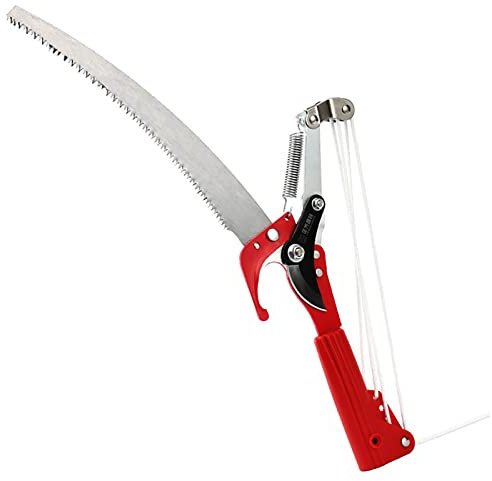 Extendable Pole Saws Tree Trimming,High-Altitude Branches Trimmer Pruning Shears Head,Fruit Picker Harvester Clipper for Tree Trimming/Pruning Branch