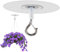 Generisch Lot de 4 crochets de plafond sans perçage - En métal robuste - Sans perçage - Gadgets utiles pour plantes, carillons éoliens, ballons, décorations