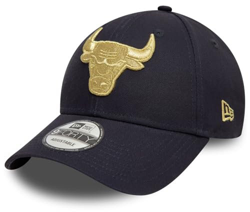 New Era 9Forty Strapback Cap - METALLIC Chicago Bulls